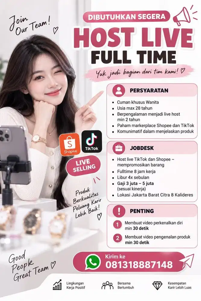 Host Live Full Time