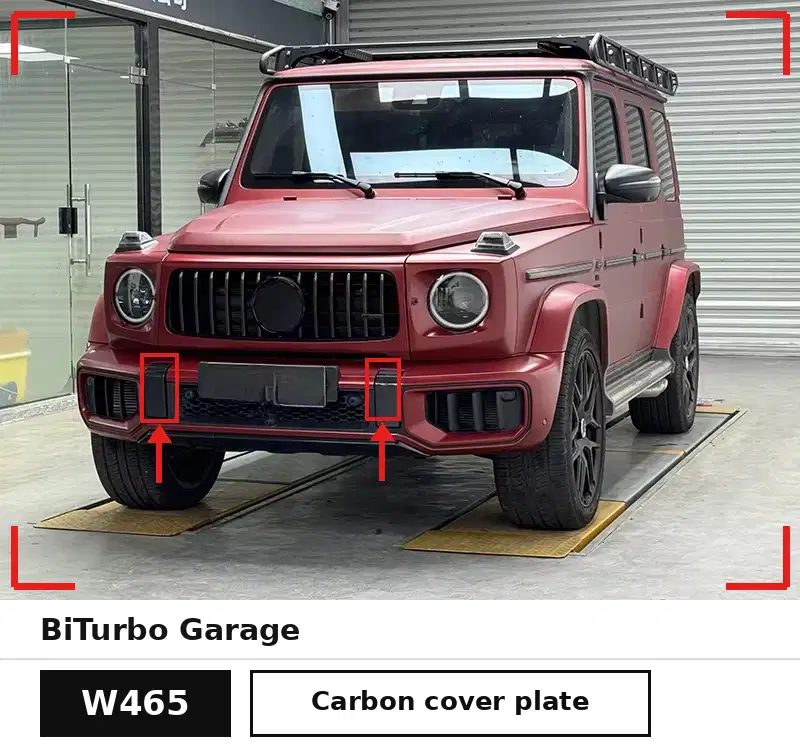 Cover Bumper Depan Dry Carbon Mercedes G-Class W465 G63 G500 2025+