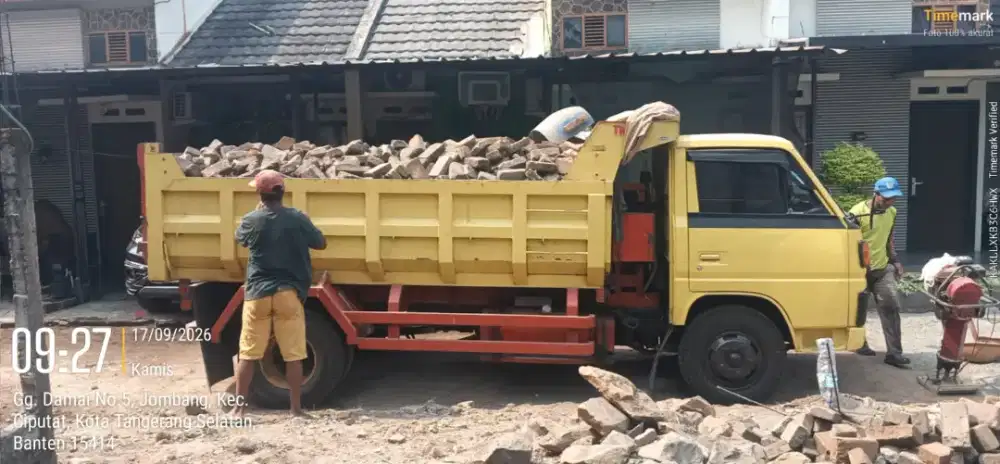 Jasa angkut/buang puing/sampah/barang bekas pindahan dll