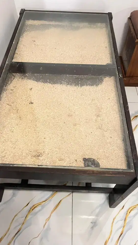 meja jati ruang tamu & kursi jati