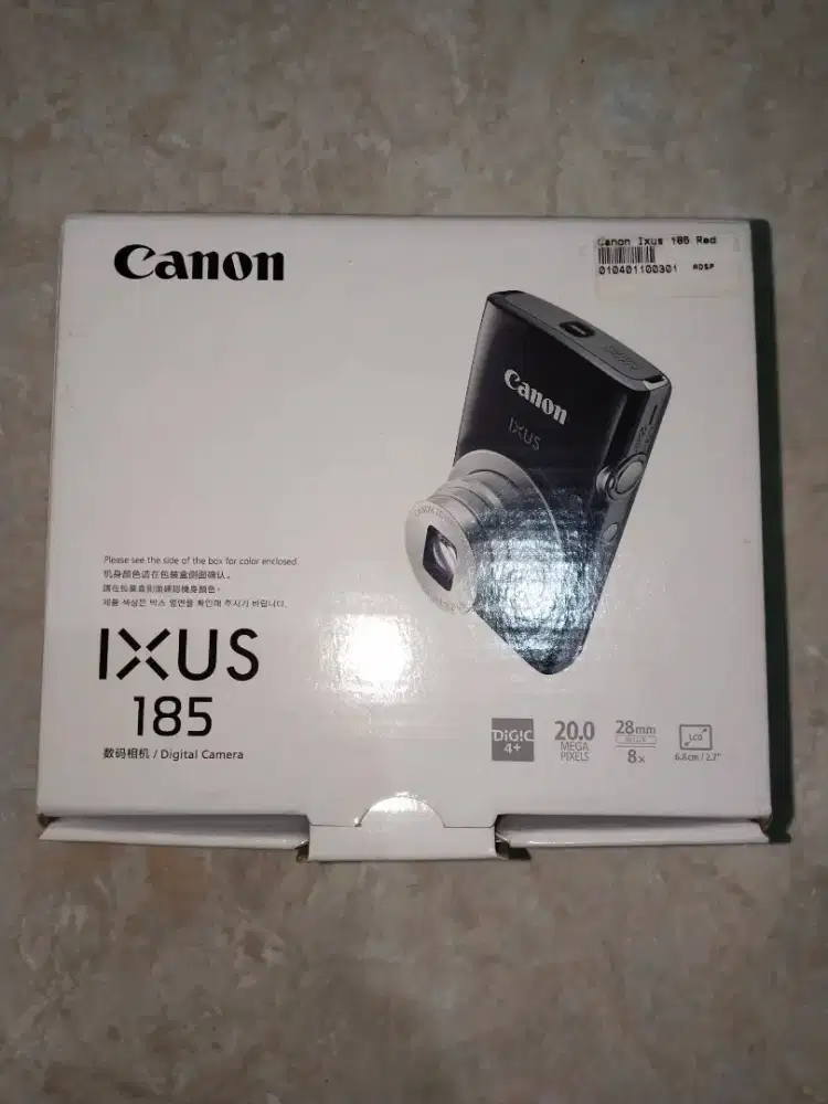 jual kardus kamera digital merek canon ixus 185
