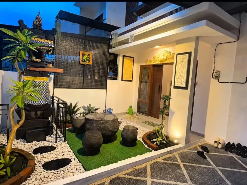 RUMAH MODERN TROPIS NUSA DUA PERABOT LENGKAP SIAP