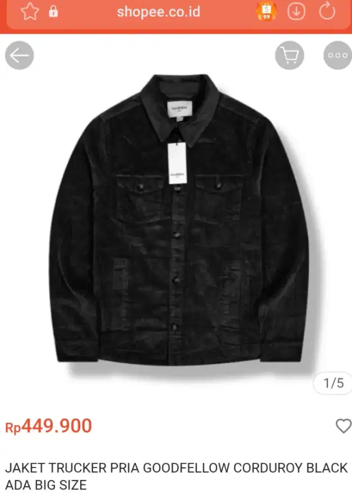 Jaket Formal GoodFellow Original