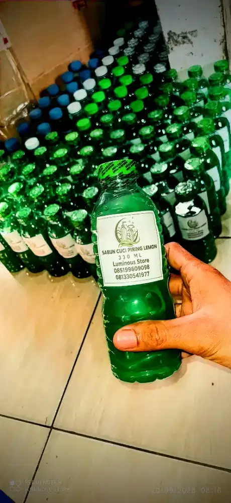Sabun cuci piring lemon Luminous Rp 3.500/botol. siap cod seluruh indo
