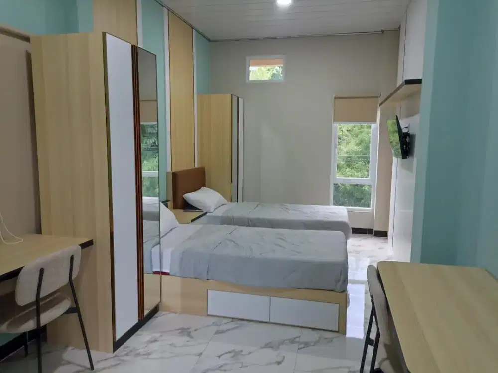 Kost Jogja Siap Huni di Alkay Fully Furnished Tipe Twin Bed Dekat Universitas Gadjah Mada