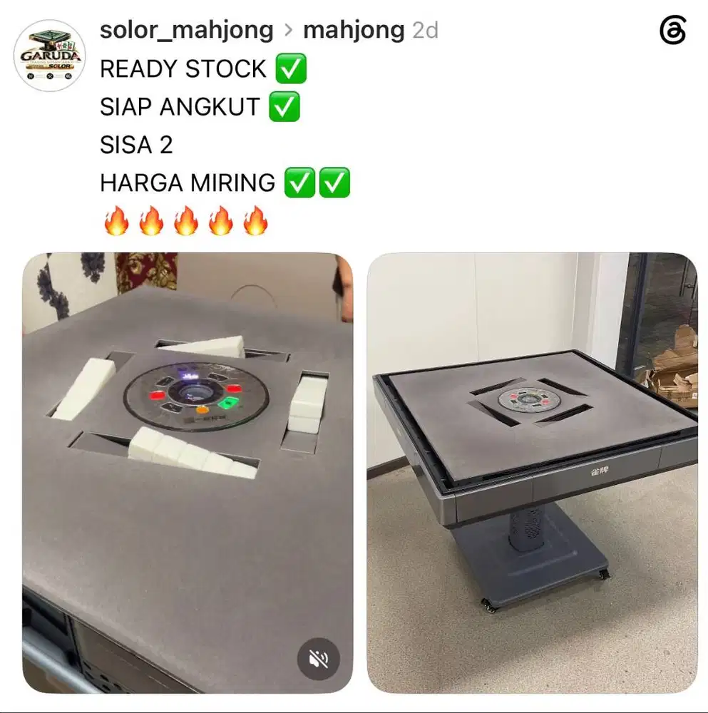 MEJA MAHJONG ROLLER COASTER