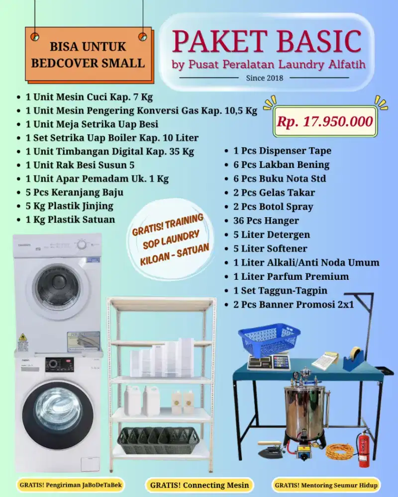 Paket Usaha Laundry Siap Profit & Siap Running