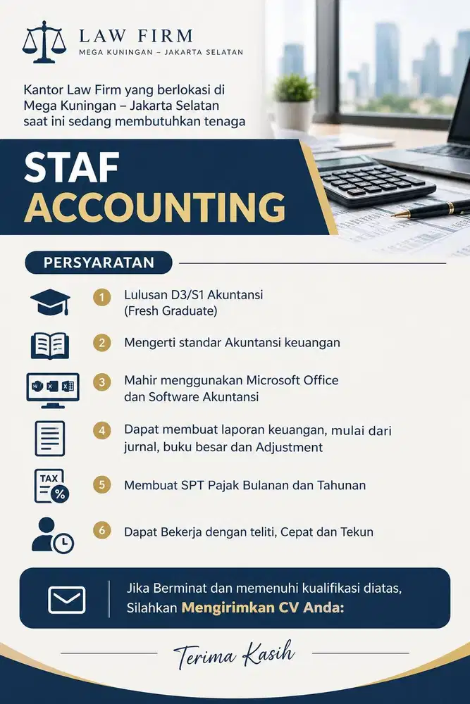 LOWONGAN STAFF ACCOUNTING