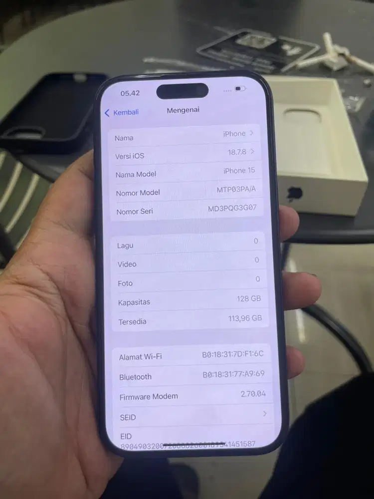 Iphone 15 128gb ibox garansi on bh 97