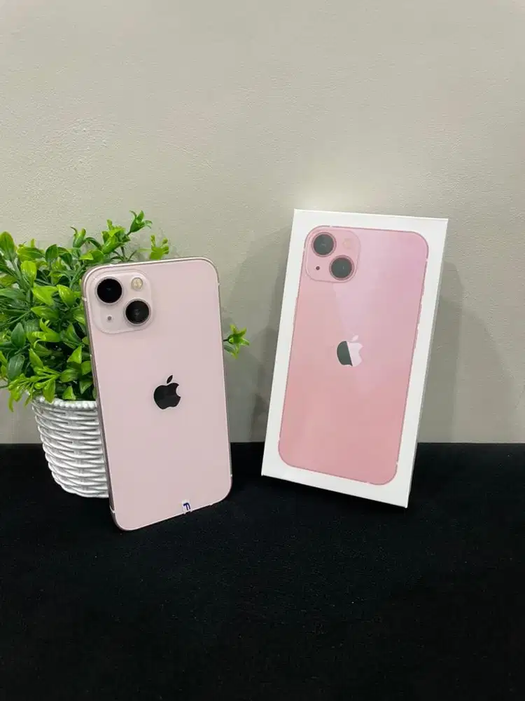 IPhone 13 128GB Pink mulus Fullset BH 100% Sinyal All Operator