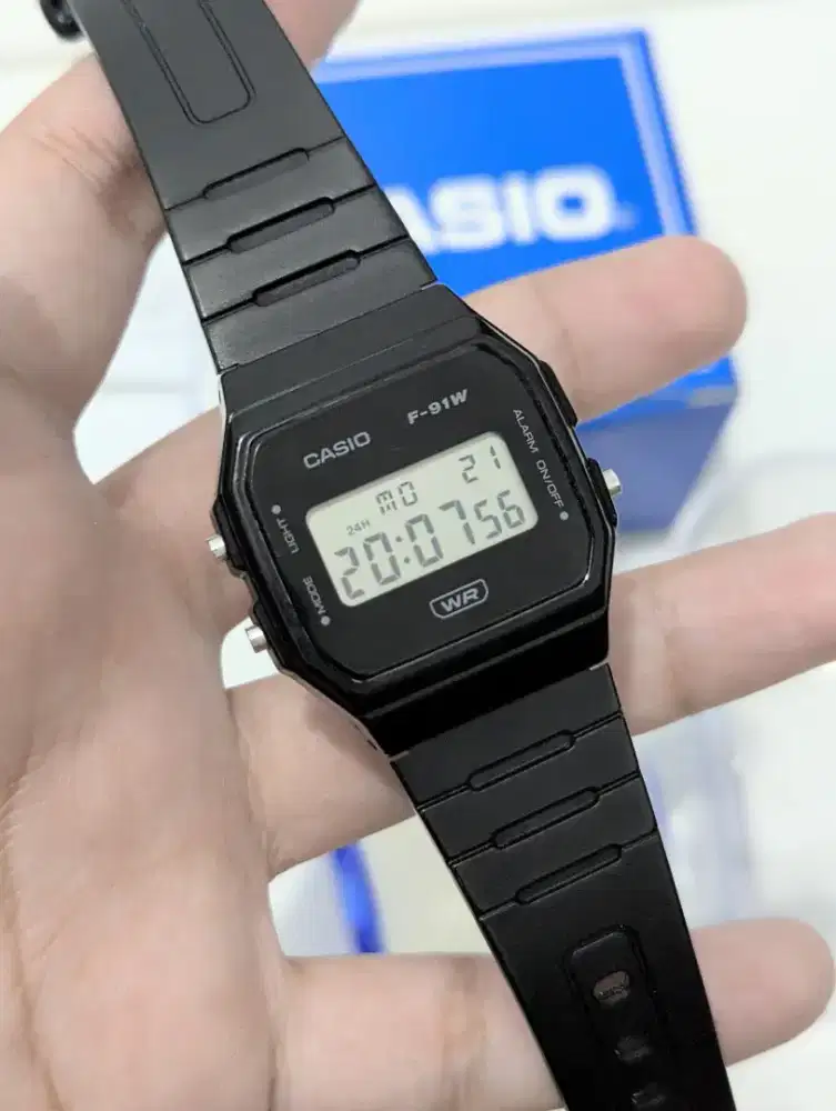 Jam Casio F91WB Original Fullset
