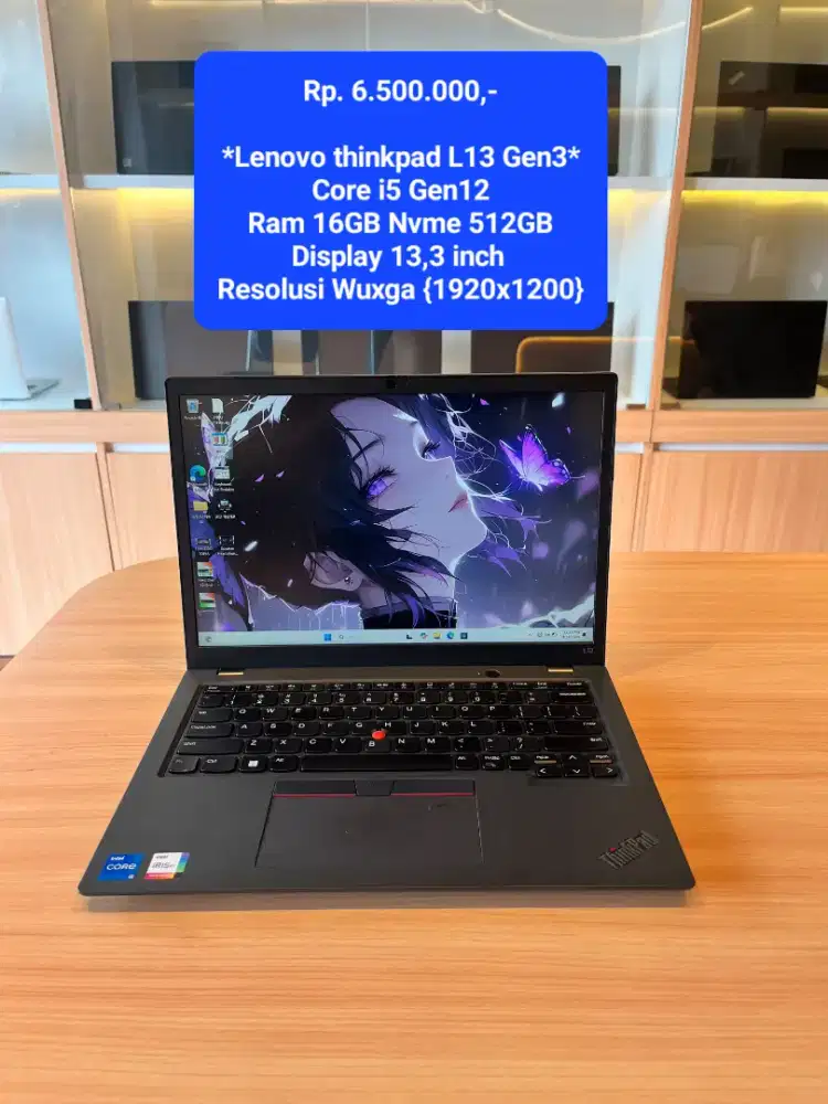 Lenovo Thinkpad L13 Gen3 Core I5 Gen12 Ram 16GB Nvme 512GB Prokomputer