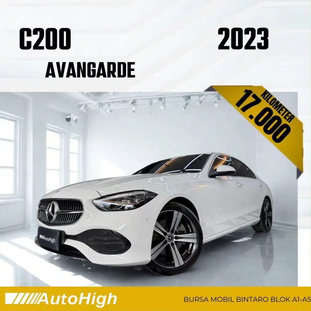 DP10% [Km17.000] C200 Avantgarde 2023 White Reg 2024 #AUTOHIGH