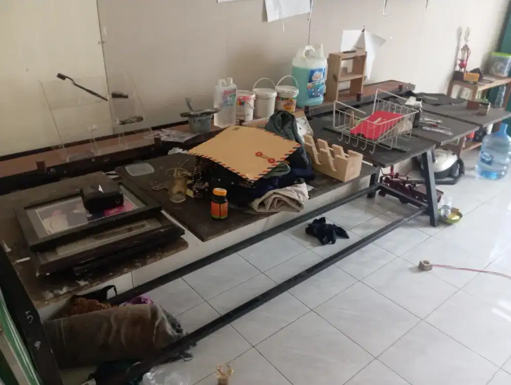 Meja sablon 6 palet