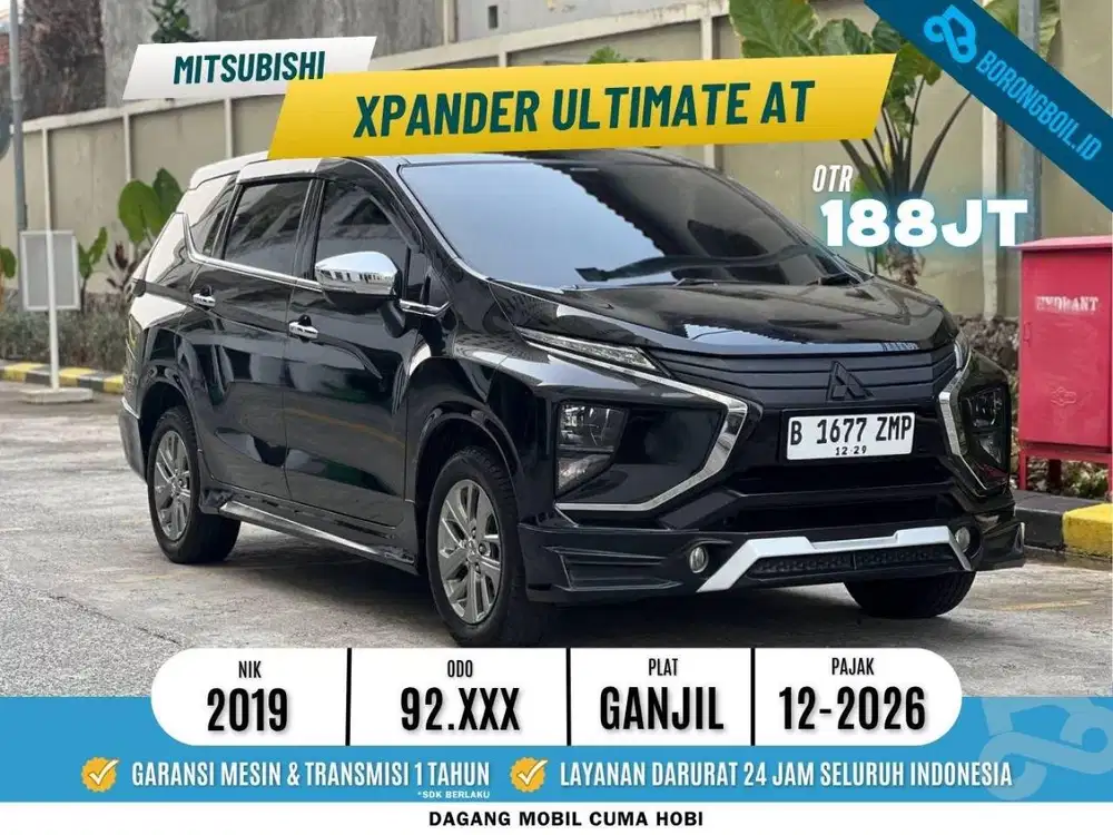 LMPV Favorit | Mitsubishi Xpander Ultimate Metik 2019 Hitam