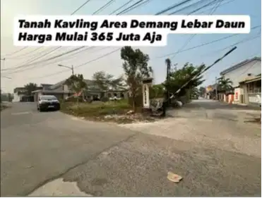 JUAL CEPAT TANAH KAVLING AREA DEMANG LEBAR DAUN PALEMBANG