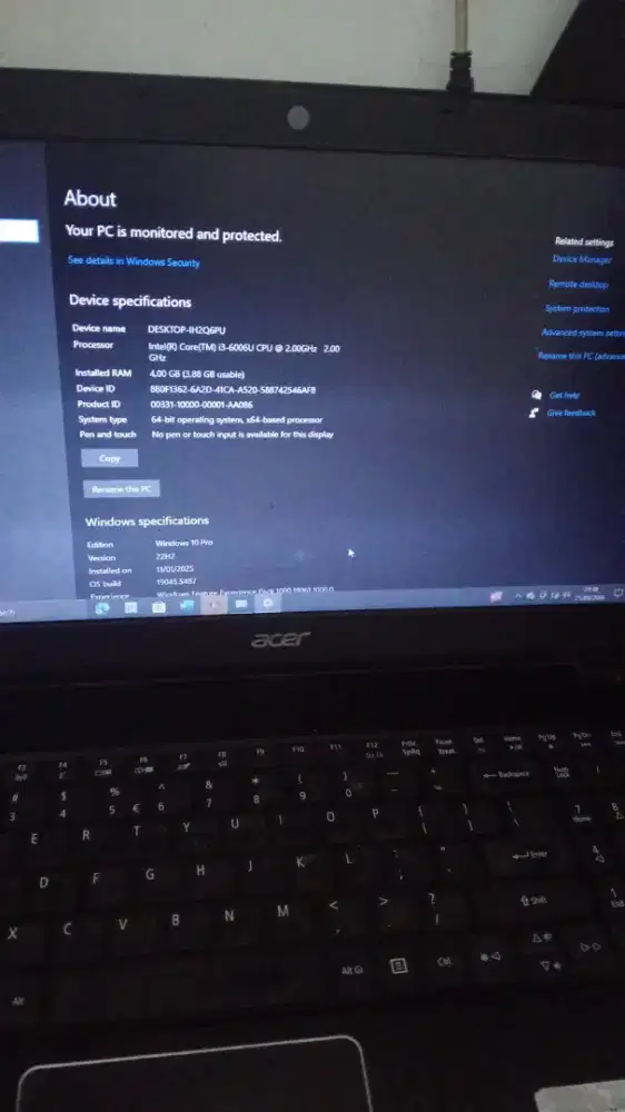 Laptop acer i3 E5 575