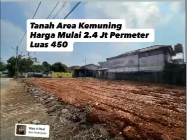 JUAL CEPAT TANAH AREA KEMUNING PALEMBANG