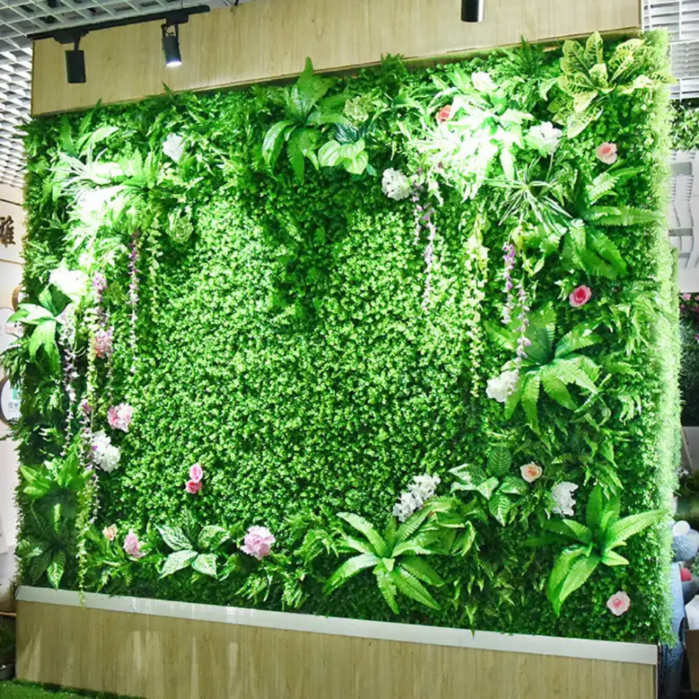 Taman vertikal garden sintetis _ taman dinding hias & free survey