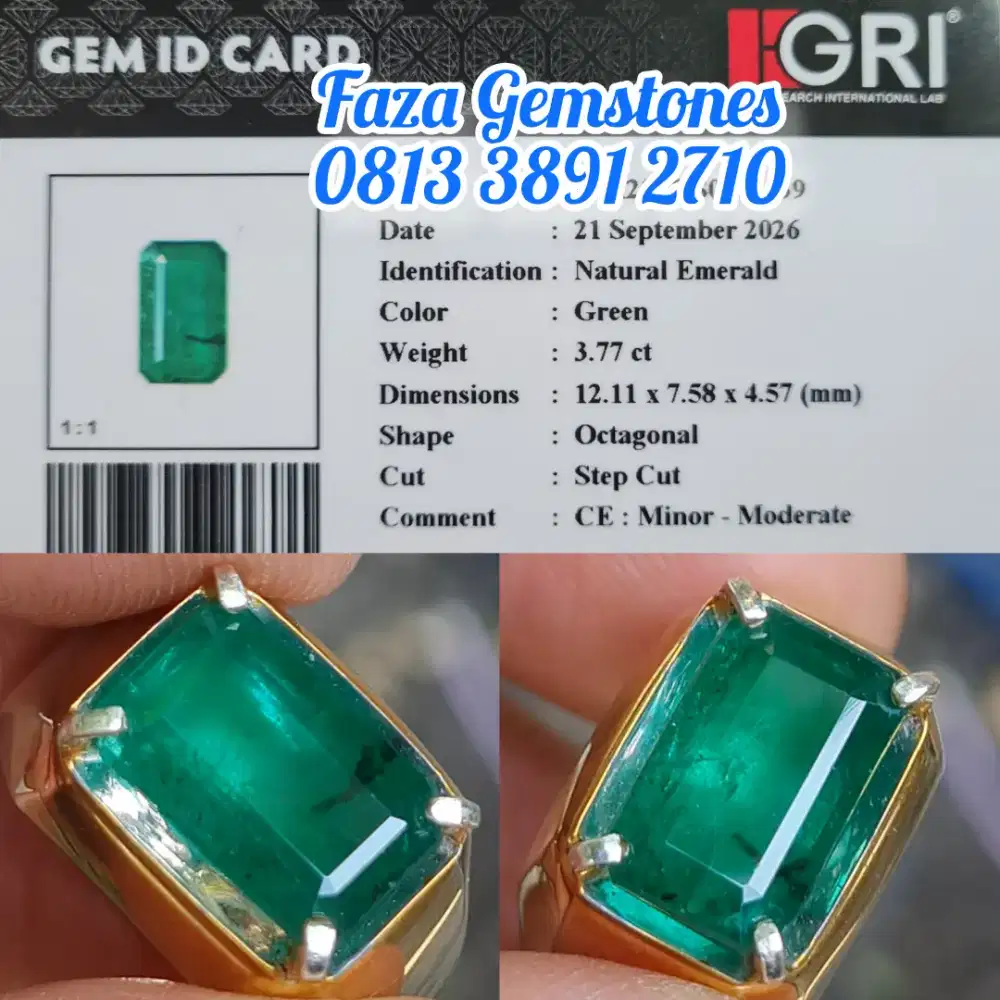Ijo Botol , Zamrud Zambia, Transparan, Chrystal, Aslinya Lebih Hijau