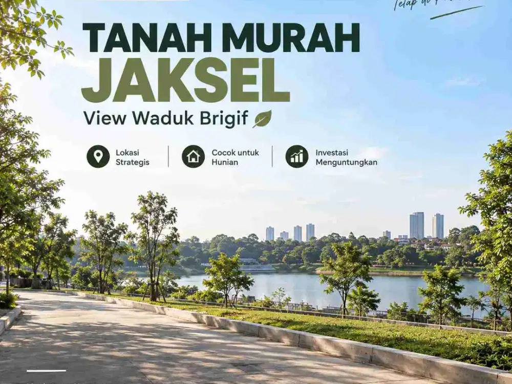 Kavling Murah Jaksel 7 Menit Tol Brigif 1 Free SHM