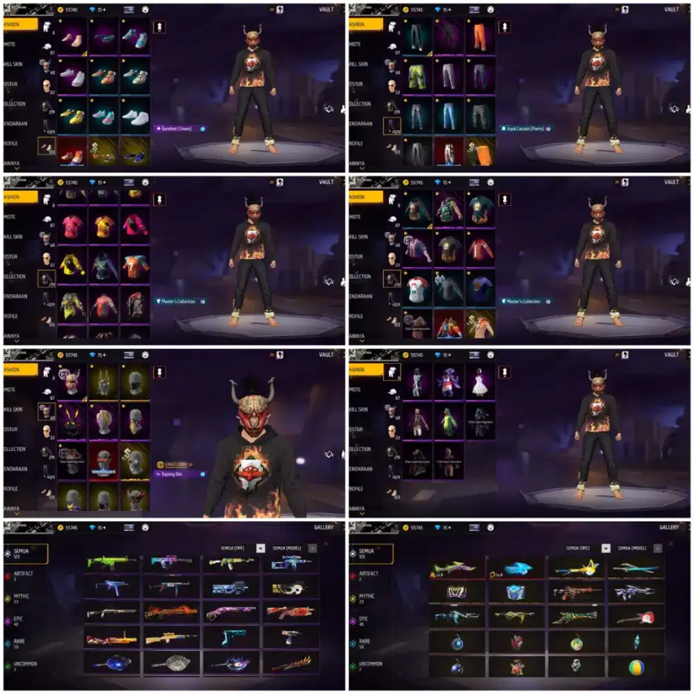 Jual akun spek GG
