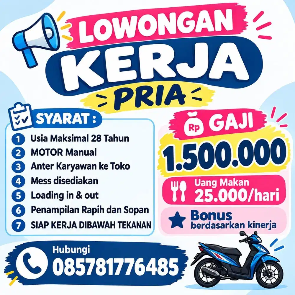 LOKER PRIA KURIR DAN ANGKAT BARANG