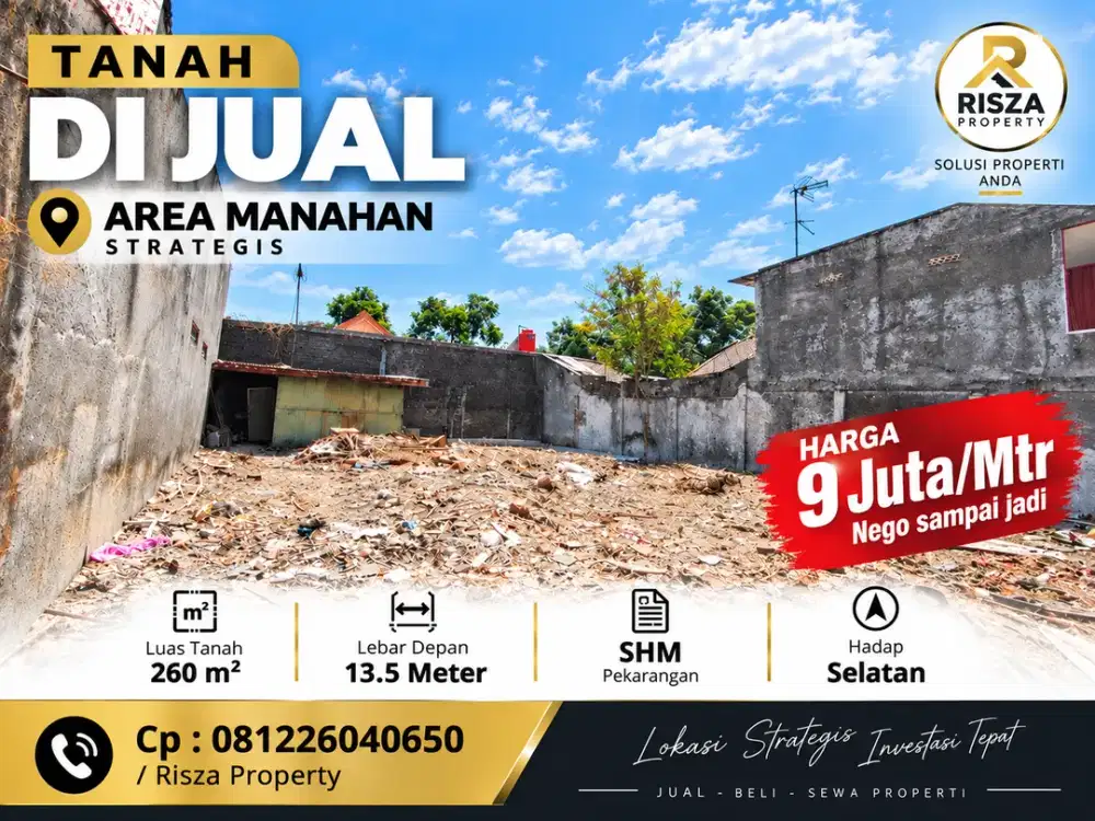 Jual Tanah Siap Bangun Area Solo Kota