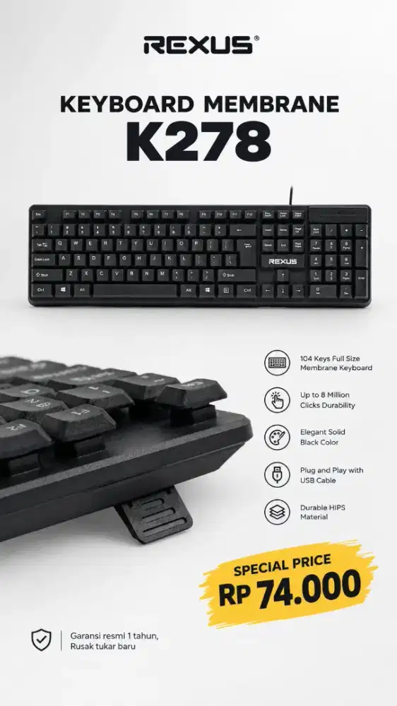 Keyboard office rexus K278