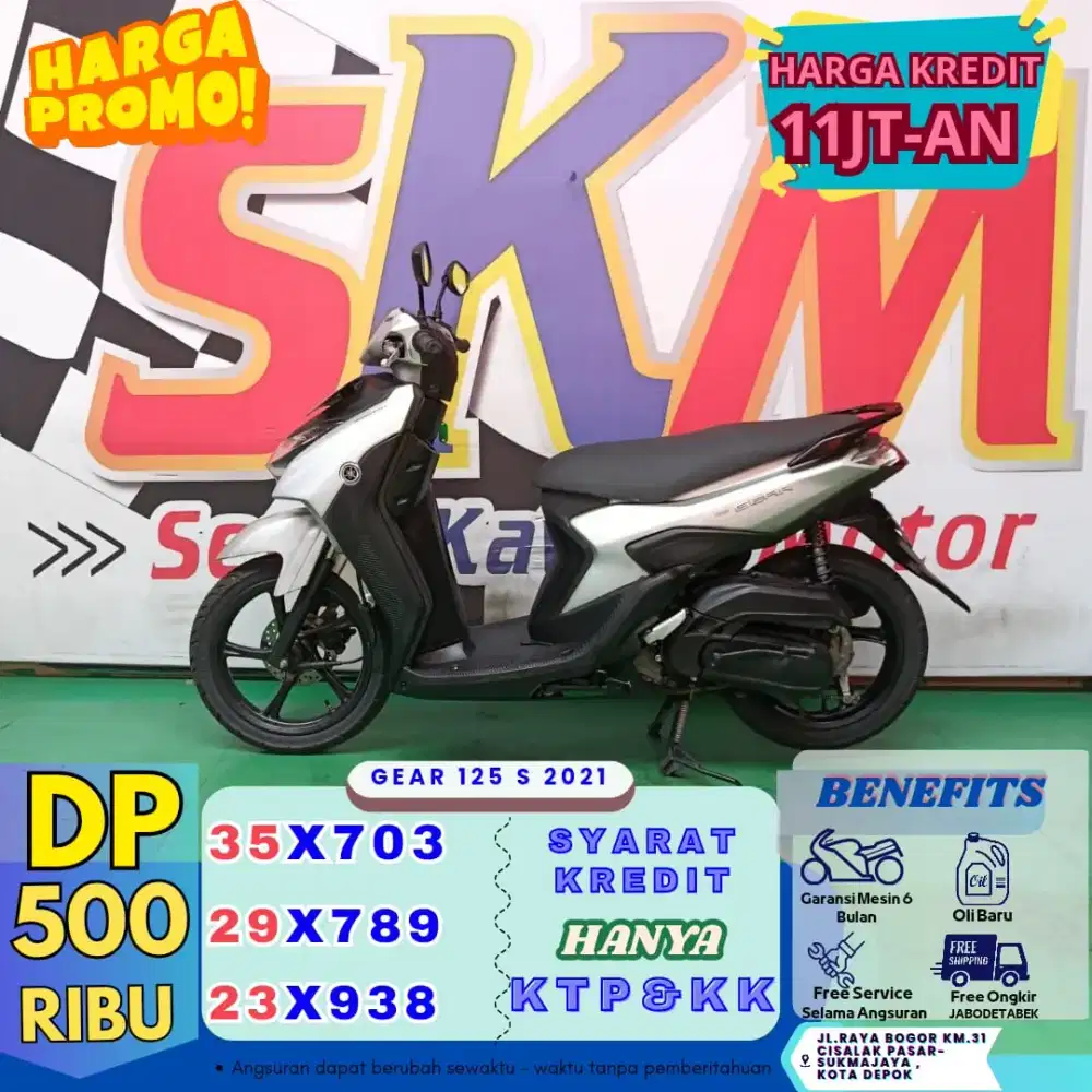 Angsuran mulai 30rb/hari kredit gear 125 s 2021