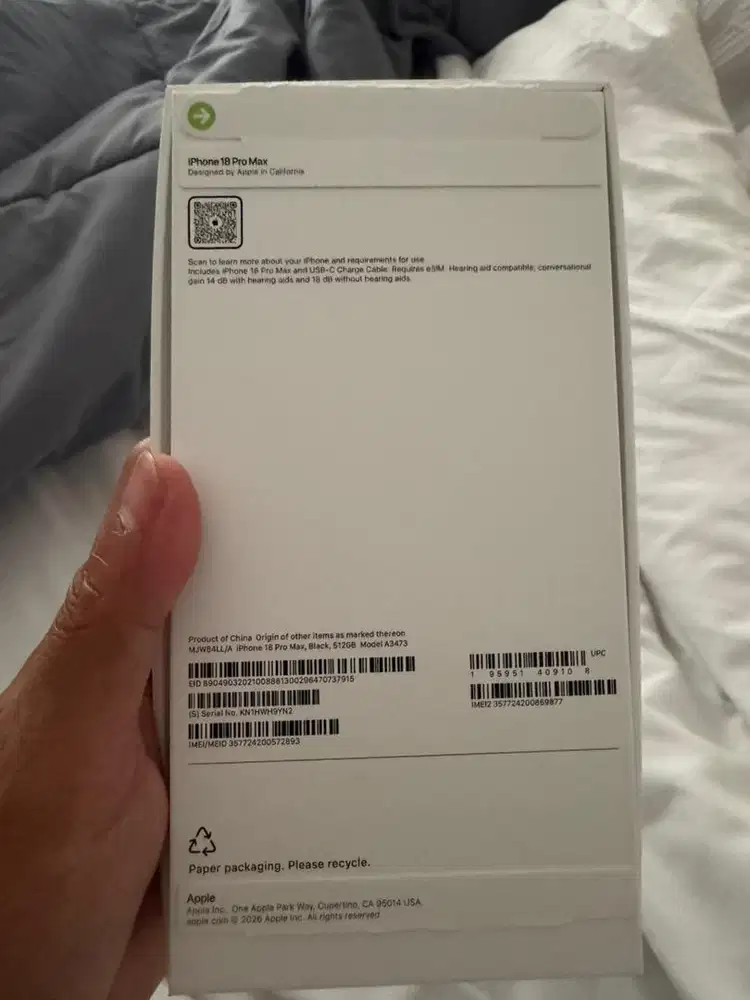 Iphone. 18 promax 512