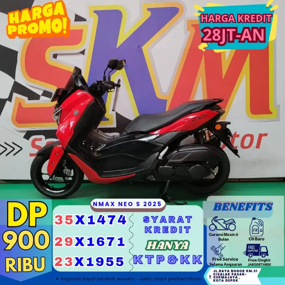 Proses 1hari dp 900rb kredit nmax neo s 2025