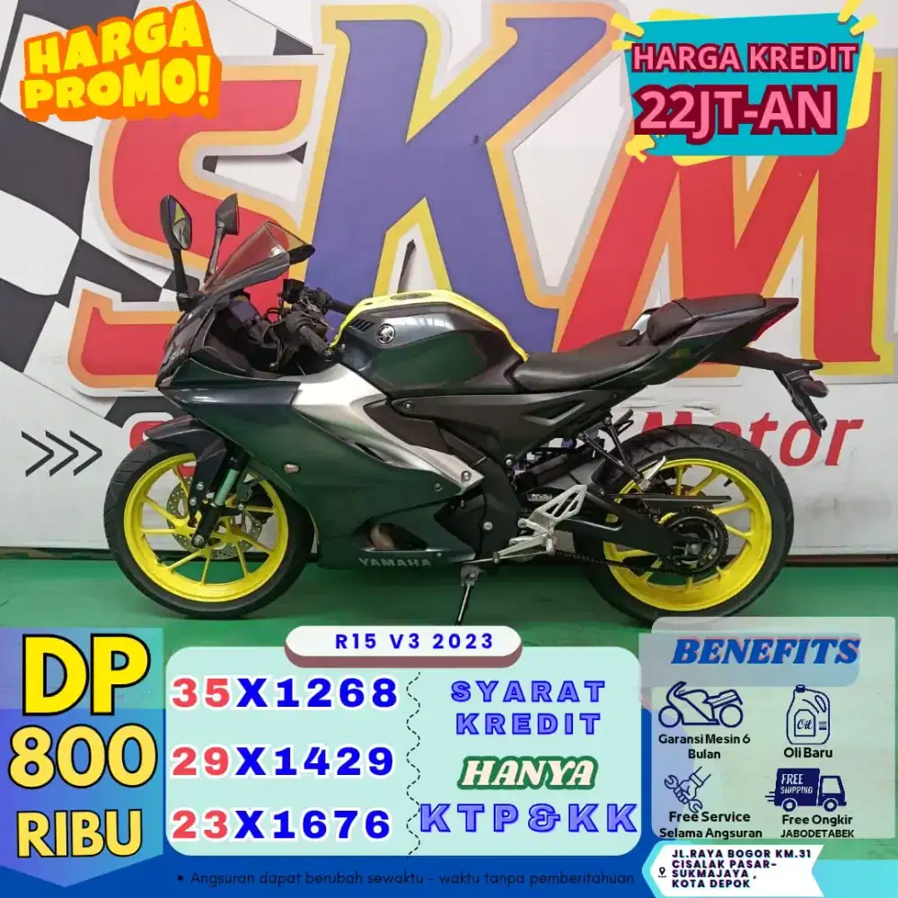 Kredit dp 800rb proses 1hari r15 2023 v3 bergaransi