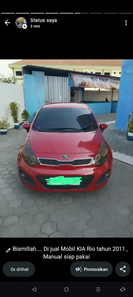 Di Jual Mobil KIA Rio warna Merah