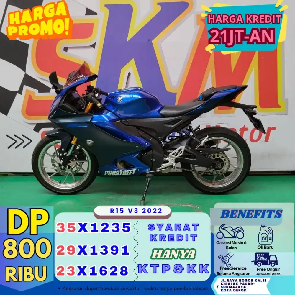 Dp 800rb - bawa pulang r15 v3 2022 bekas rasa baru