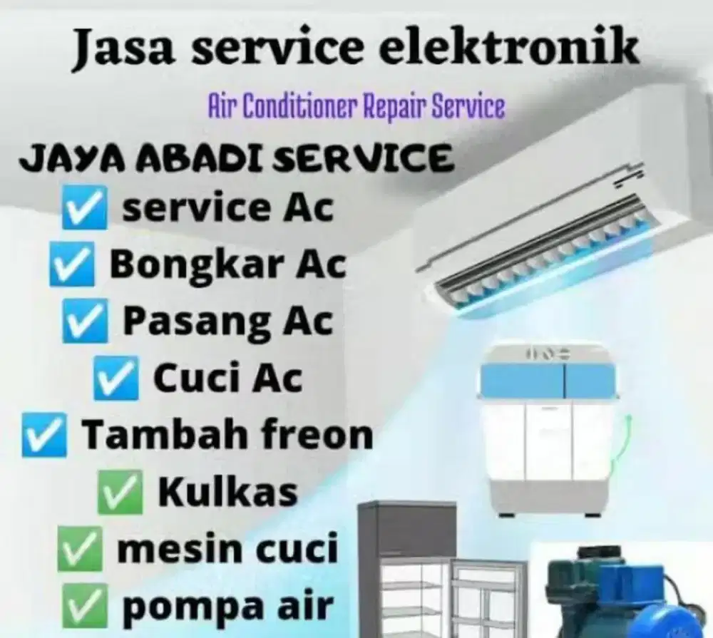 Service ac kulkas m cuci