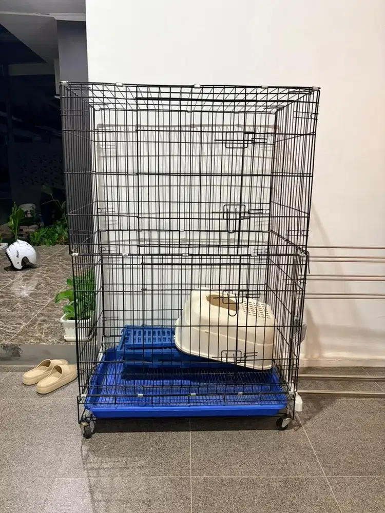 Kandang kucing 2 tingkat