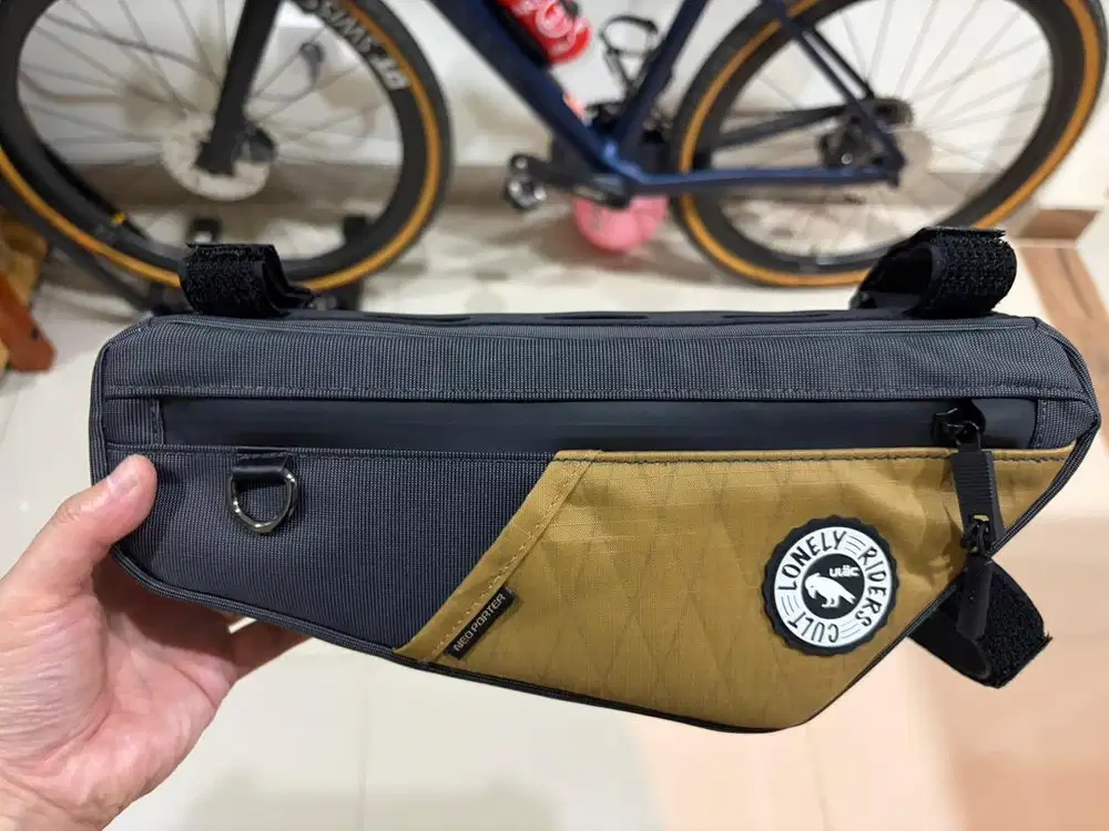 Tas sepeda Framebag Ulac touring gts 2 L warna coklat