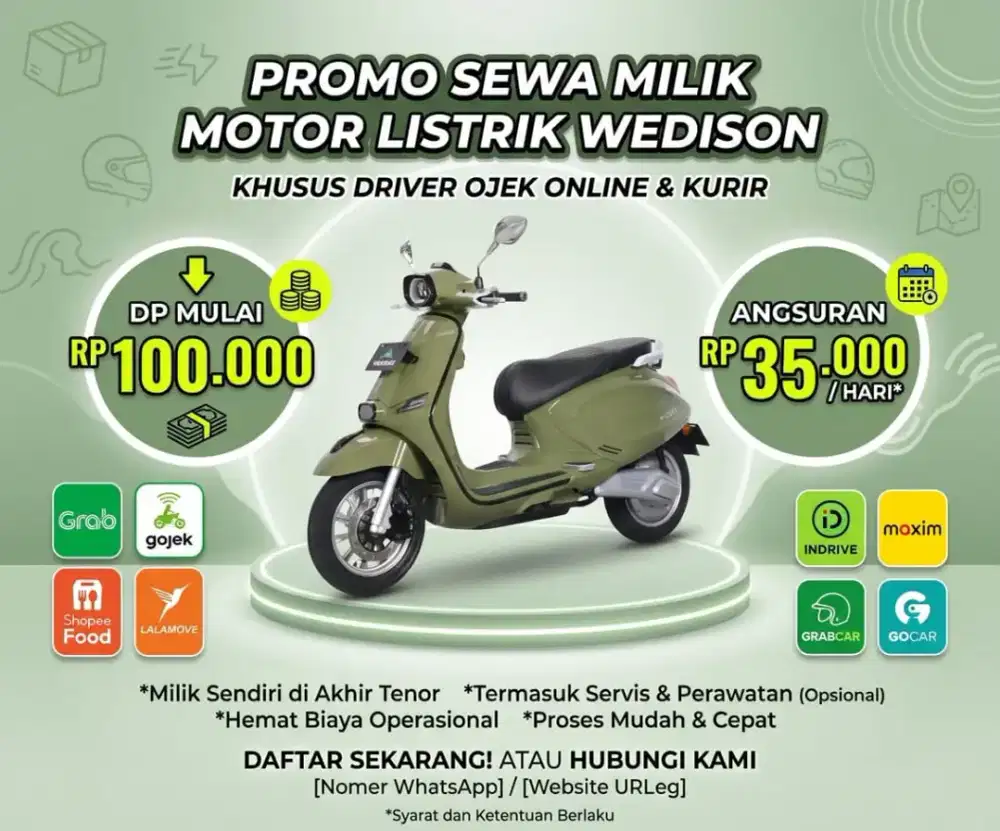 PROMO MOTOR LISTRIK WEDISON