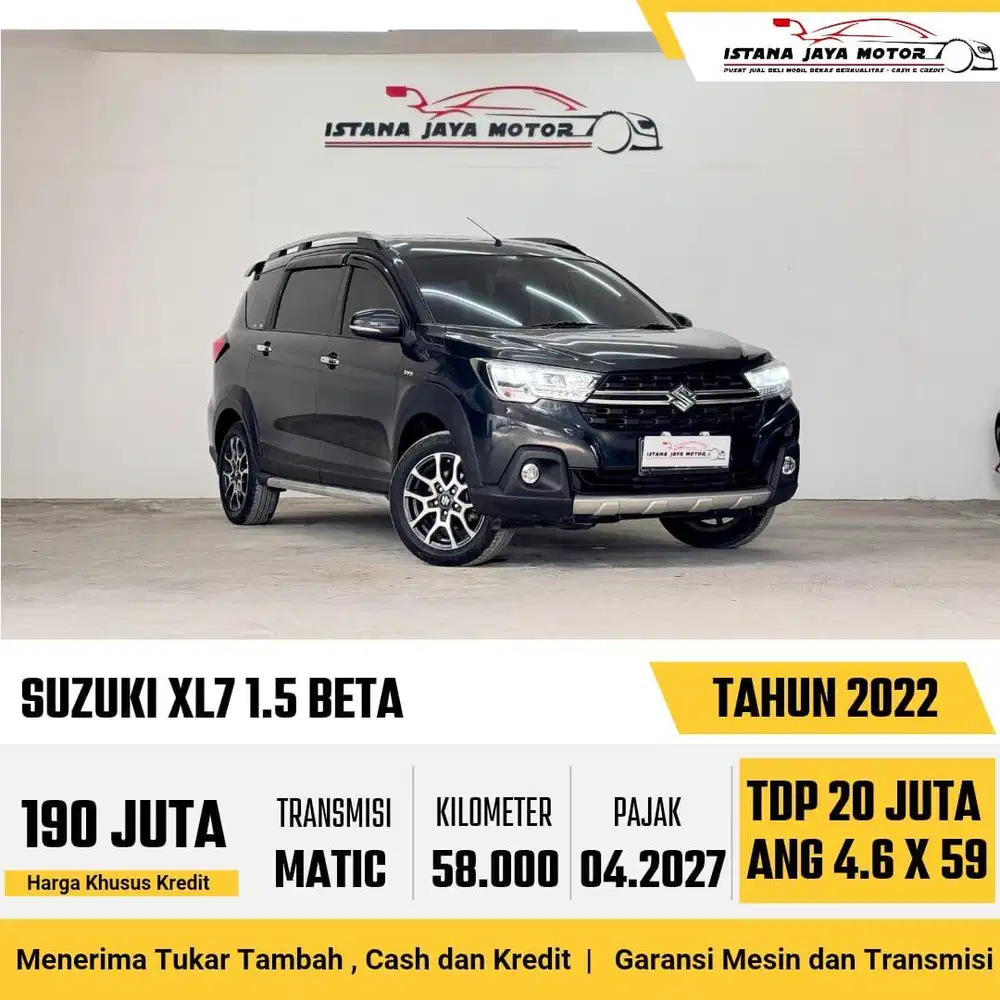[LOW KM] Suzuki XL7 Beta 1.5 Automatic NIK 2022 Hitam