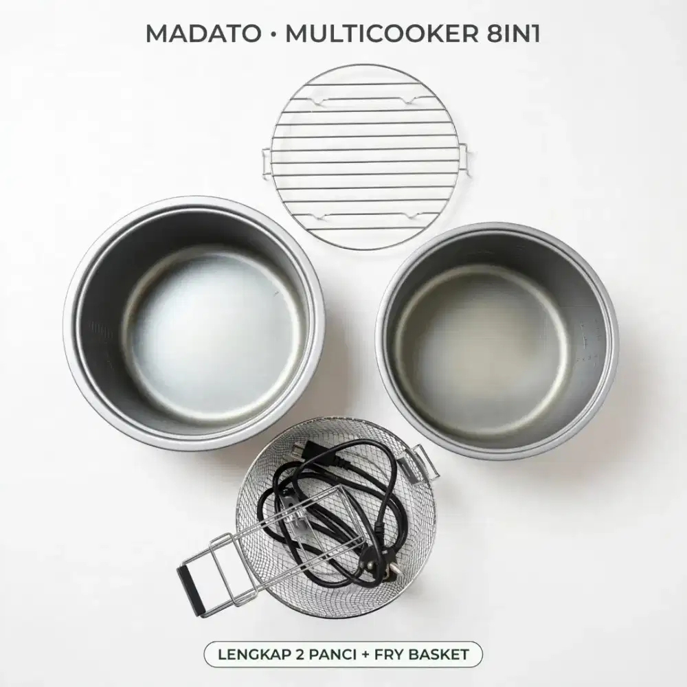 MADATO multy cooker 8 in1-2panci