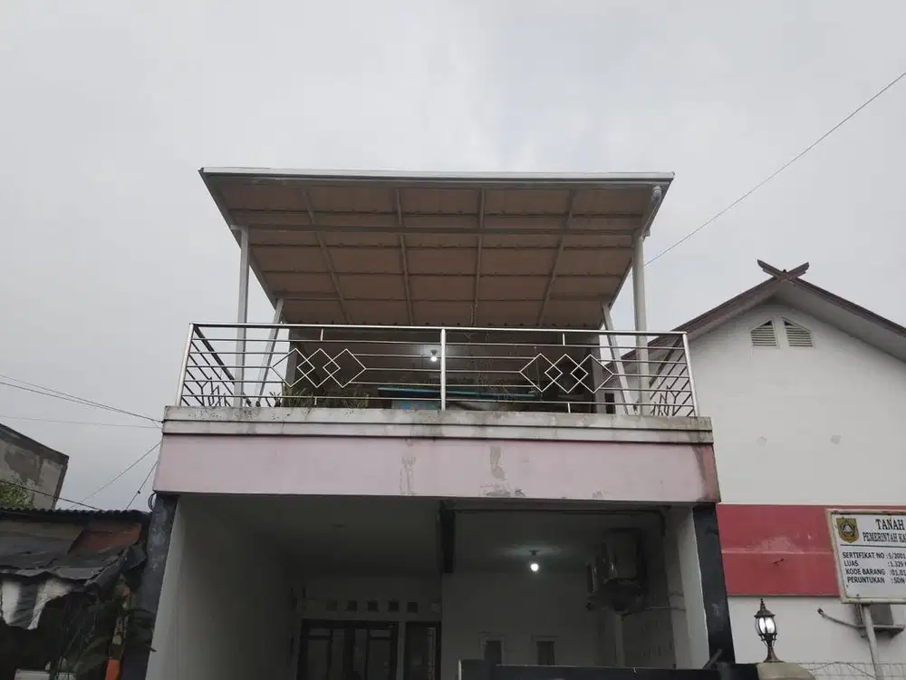 Kanopi alderon 1 layar terpasang include cet