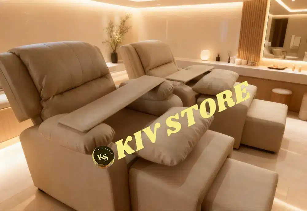 Kursi Pijat Refleksi Kayu Jati Landa – Busa Rebonded untuk Spa & Salon