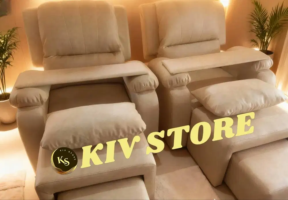 Kursi Refleksi Spa Premium – Rangka Kayu Jati Landa Busa Rebonded