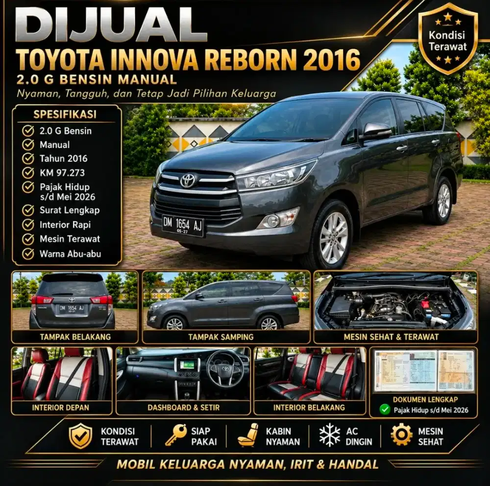 Dijual kijang innova reborn