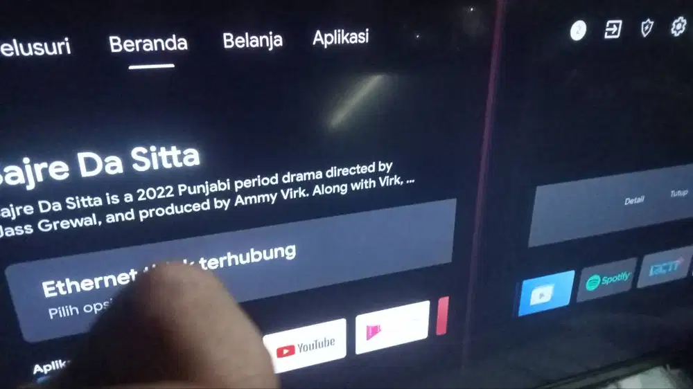Jual tv 43 in minus lcd garis ditengah2