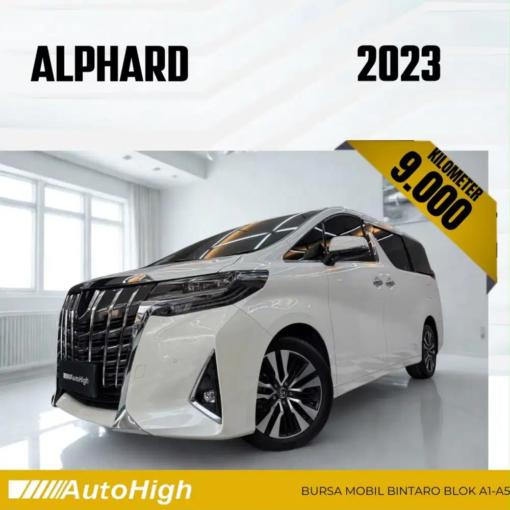 DP10% [Km9.000] Alphard G 2023 White Reg 2024 #AUTOHIGH