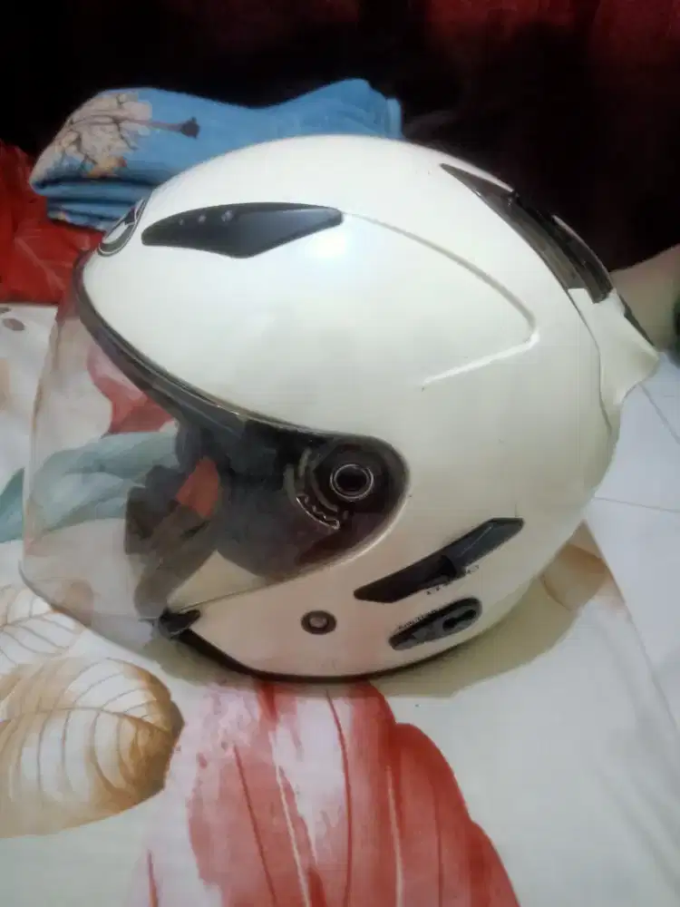 Jual cepat helm KYT galaxy warna putih