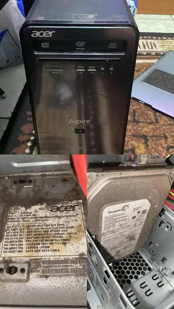PC ACER G3260 RAM 2 HDD 500GB +MONITOR ACER FREE MOUSE!