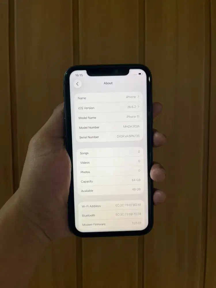 IPHONE 11 64gb Black second ibox